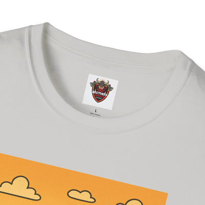 Alien BBQ Meat Party Unisex Softstyle T-Shirt, Funny Graphic Tee, Unique Gift, Summer Barbecue Wear, Casual Everyday Shirt, Fun Statement Top