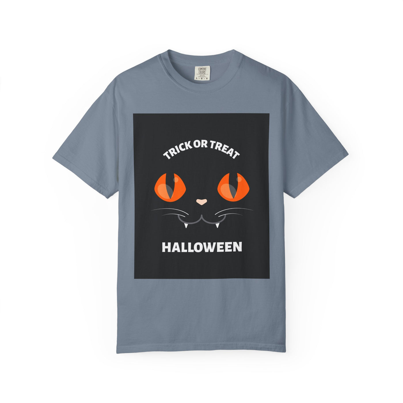 Halloween Cat T-Shirt, Unisex Trick or Treat Tee, Spooky Season Apparel, Cute Halloween Gift, Fall Festival Shirt, Cat Lover T-Shirt