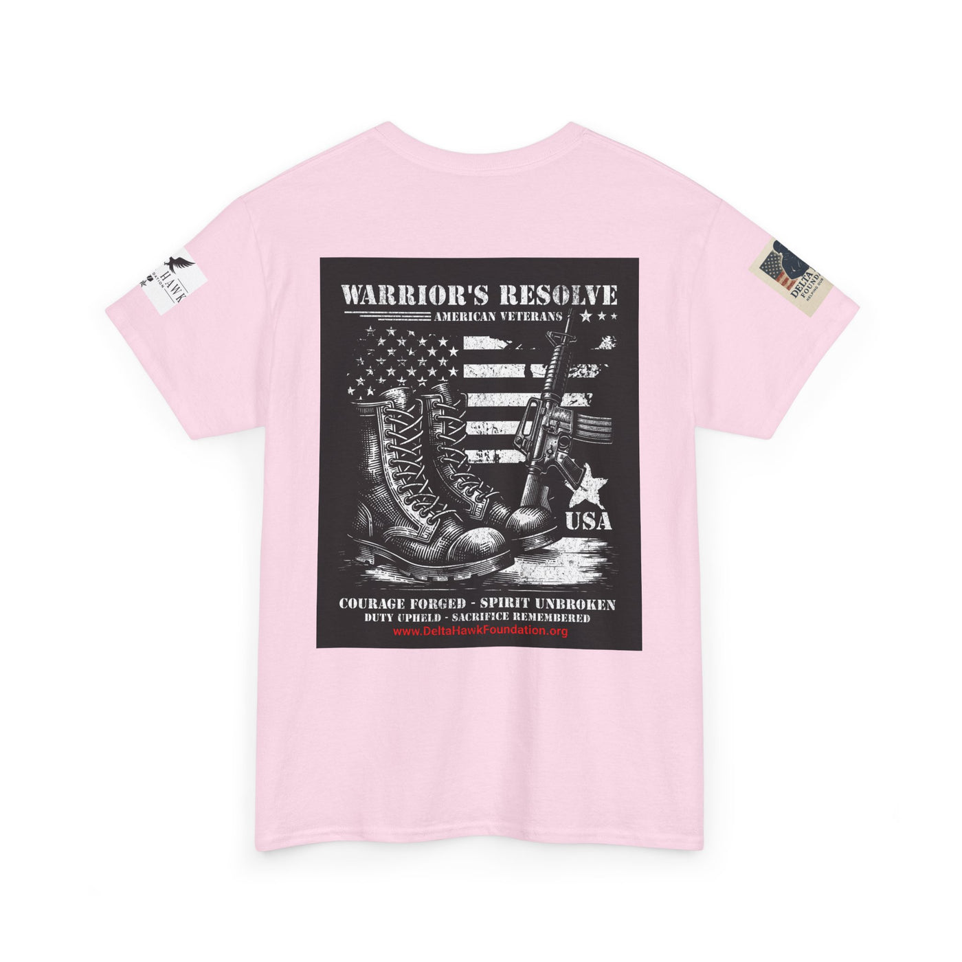Patriotic Warrior Tee - Delta Hawk Foundation