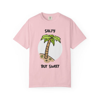 Salty But Sweet T-Shirt, Unisex Garment-Dyed Tee for Beach Lovers, Casual Summer Wear, Gift for Vacation, Ocean Vibes