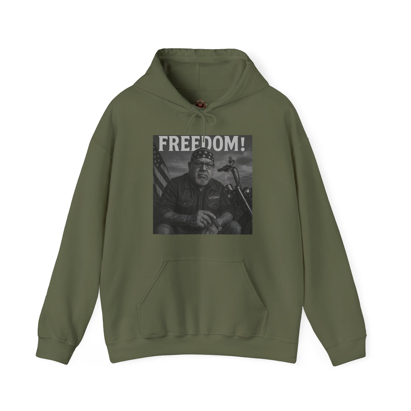Freedom & Barbeque Unisex Heavy Blend™ Hooded Sweatshirt, Cozy Pullover, Gift for BBQ Lovers, Casual Wear, Freedom Theme, Outdoor Events
