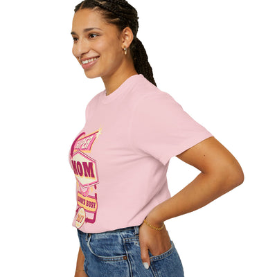 Super Mom Garment-Dyed T-Shirt, Mother's Day Gift, Funny Mom Tee, Busy Mom Apparel, Casual T-Shirt for Moms