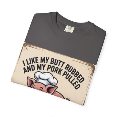 Funny BBQ T-Shirt, I Like My Butt Rubbed and My Pork Pulled Tee, Gift for Grill Masters, Cooking Enthusiasts, Summer Gatherings, [...]