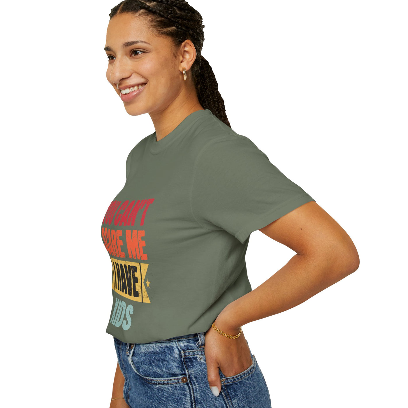 Funny Parent T-Shirt, You Can't Scare Me I Have Kids, Gift for Moms, Dads, Family Reunion, Humor Tee, Birthday Present