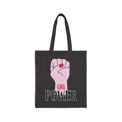 Empowering GRL Power Tote Bag - Eco-Friendly Canvas, Feminist Gift, Everyday Carryall, Women's Rights Activism, Reusable Shopping Bag