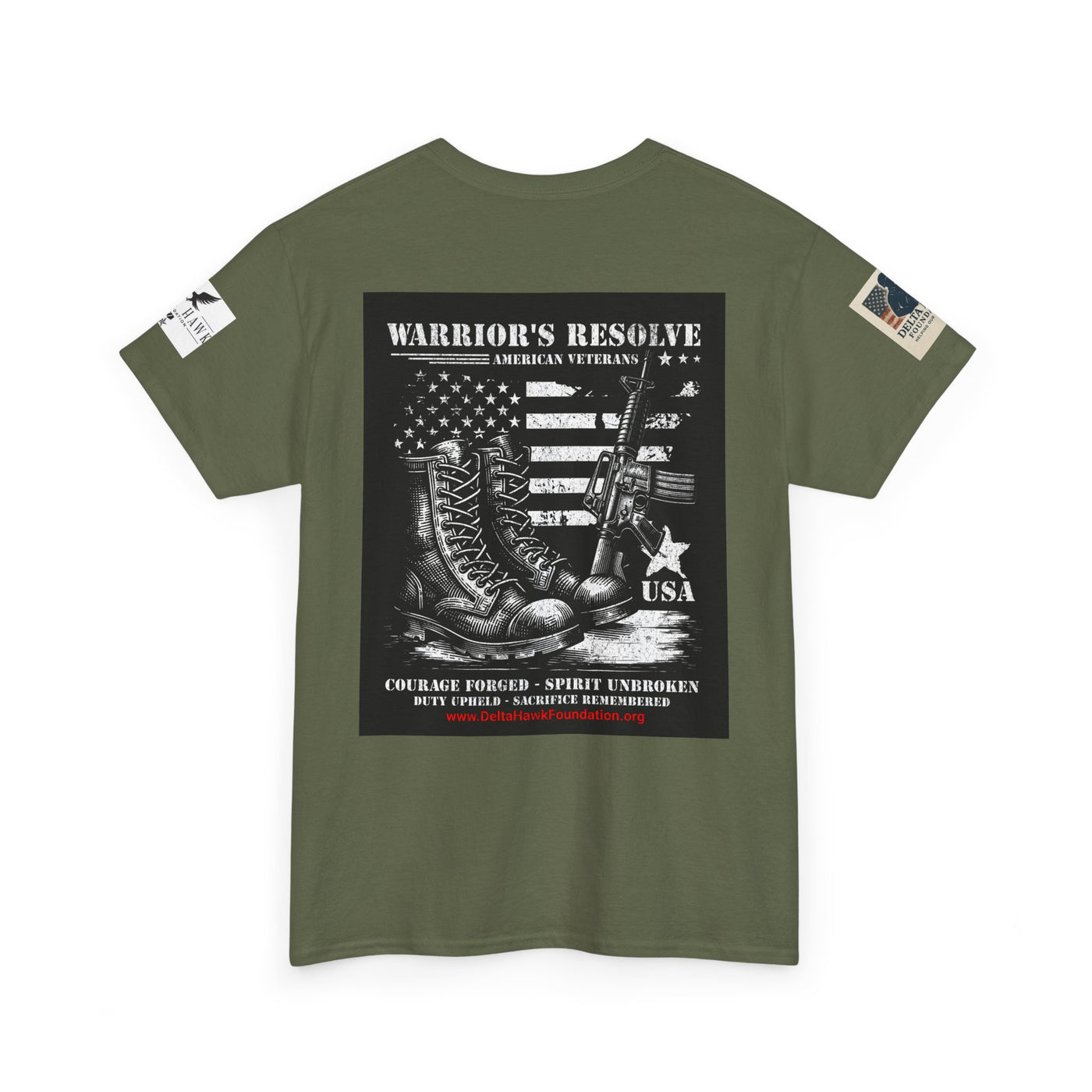 Patriotic Warrior Tee - Delta Hawk Foundation