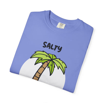 Salty But Sweet T-Shirt, Unisex Garment-Dyed Tee for Beach Lovers, Casual Summer Wear, Gift for Vacation, Ocean Vibes
