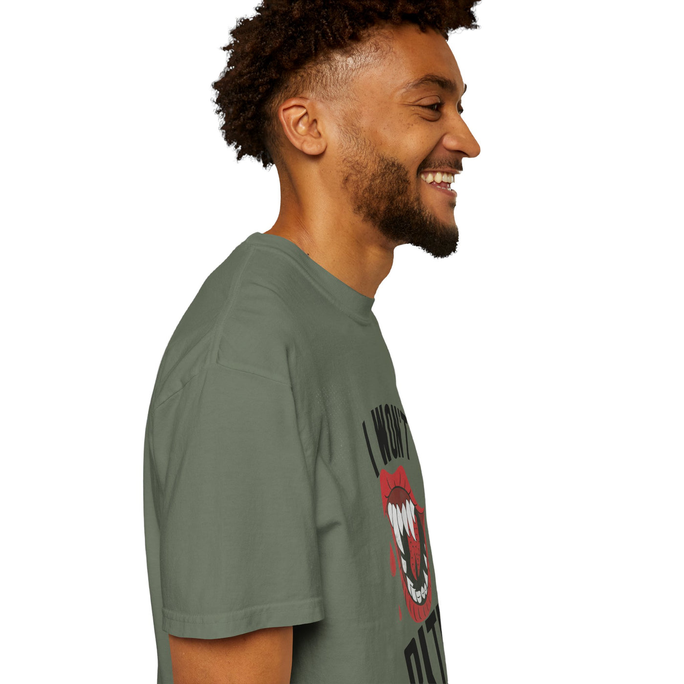 Fun Unisex 'I Won't Bite' T-Shirt for Halloween, Casual Wear, Graphic Tee, Gift for Friends, Statement Shirt