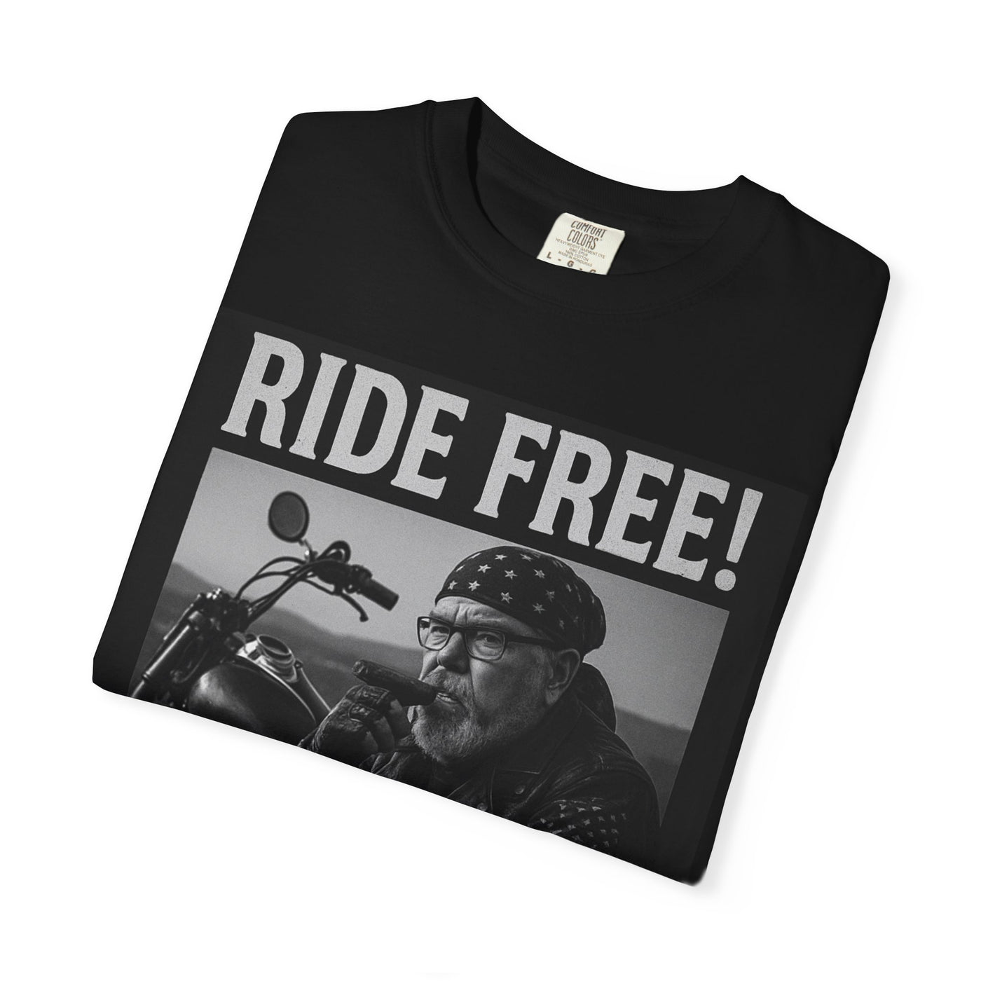 Unisex Motorcycle T-Shirt, Ride Free Tee, Casual Graphic Top, Gifts for Bikers, Brotherhood Apparel, Barbeque Party Shirt