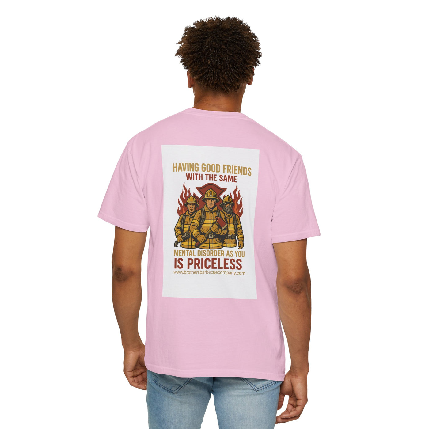 Firefighter Brotherhood T-Shirt | Gift for Firemen, Barbecue Apparel, Mental Health Awareness, Casual Wear, Unique Firefighter Gift