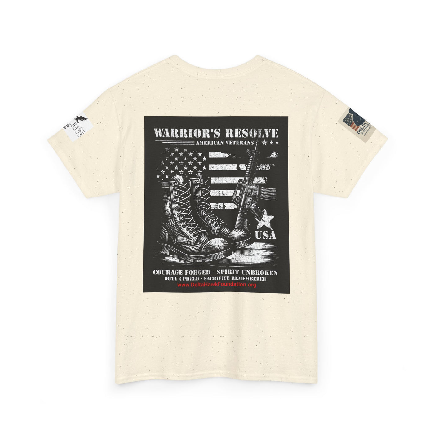 Patriotic Warrior Tee - Delta Hawk Foundation