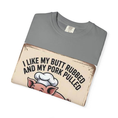 Funny BBQ T-Shirt, I Like My Butt Rubbed and My Pork Pulled Tee, Gift for Grill Masters, Cooking Enthusiasts, Summer Gatherings, [...]