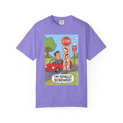 Funny Unisex T-shirt - I'm Totally Screwed, Humorous Tee, Gift for Drivers, Comical Car Shirt, Everyday Wear, Road Trip Apparel