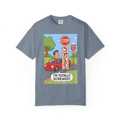 Funny Unisex T-shirt - I'm Totally Screwed, Humorous Tee, Gift for Drivers, Comical Car Shirt, Everyday Wear, Road Trip Apparel
