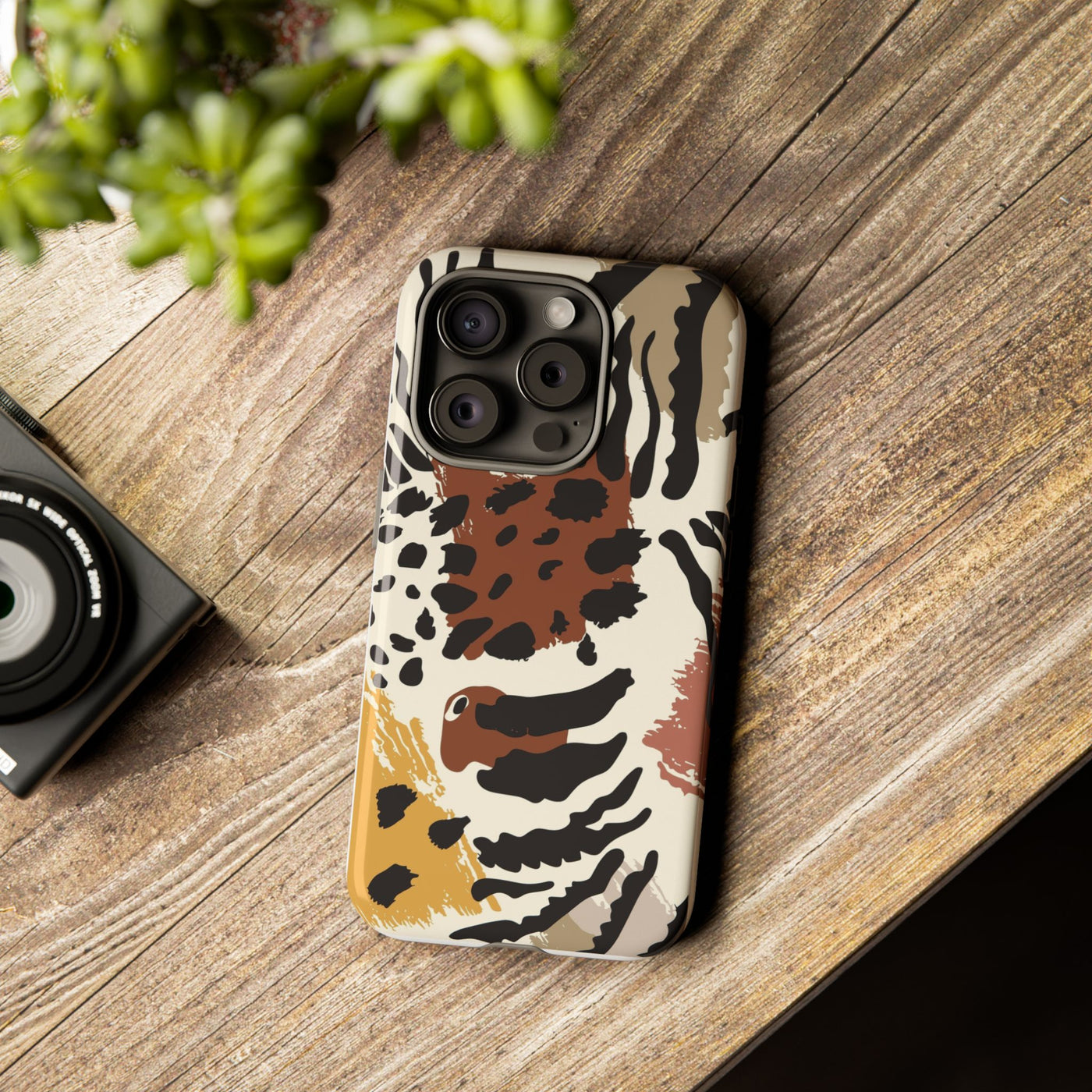 Tough Cases Phone Case with Bold Animal Print, Stylish Phone Cover, Protective Phone Shell, Trendy Gift for Her, iPhone Case, Artful [...]