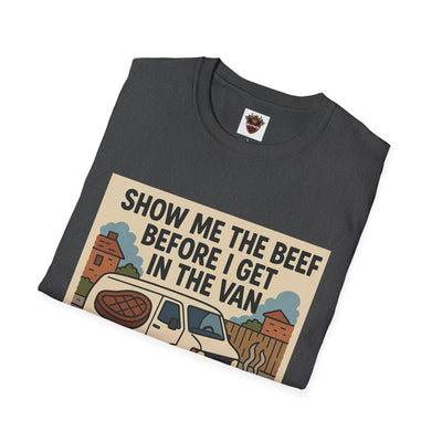 Funny BBQ Unisex T-Shirt - Show Me the Beef, Grilling Gift, Summer BBQ, Foodie Humor, Casual Wear