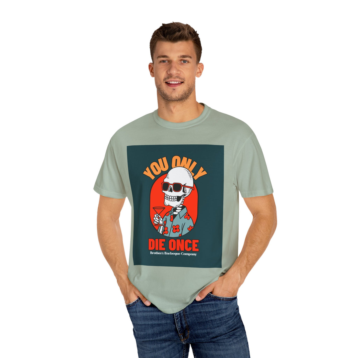 Stylish Unisex T-Shirt - "You Only Die Once" Graphic Tee for Parties, Casual Outings, Gifts, Celebrations, and Everyday Wear