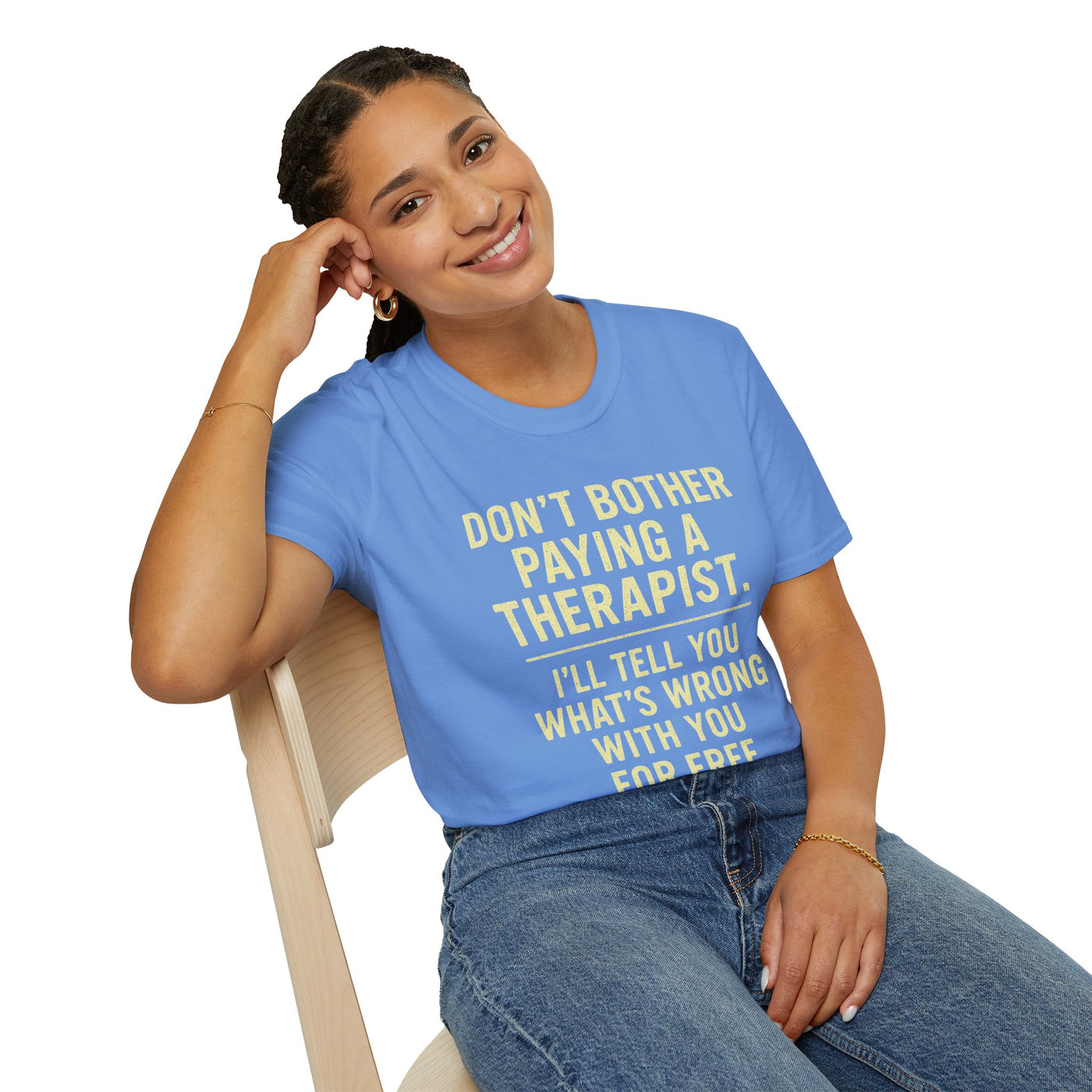 Playful Therapist Quote T-Shirt, Funny Graphic Tee, Gift for Friends, Casual Wear, Humor Apparel, Summer Top