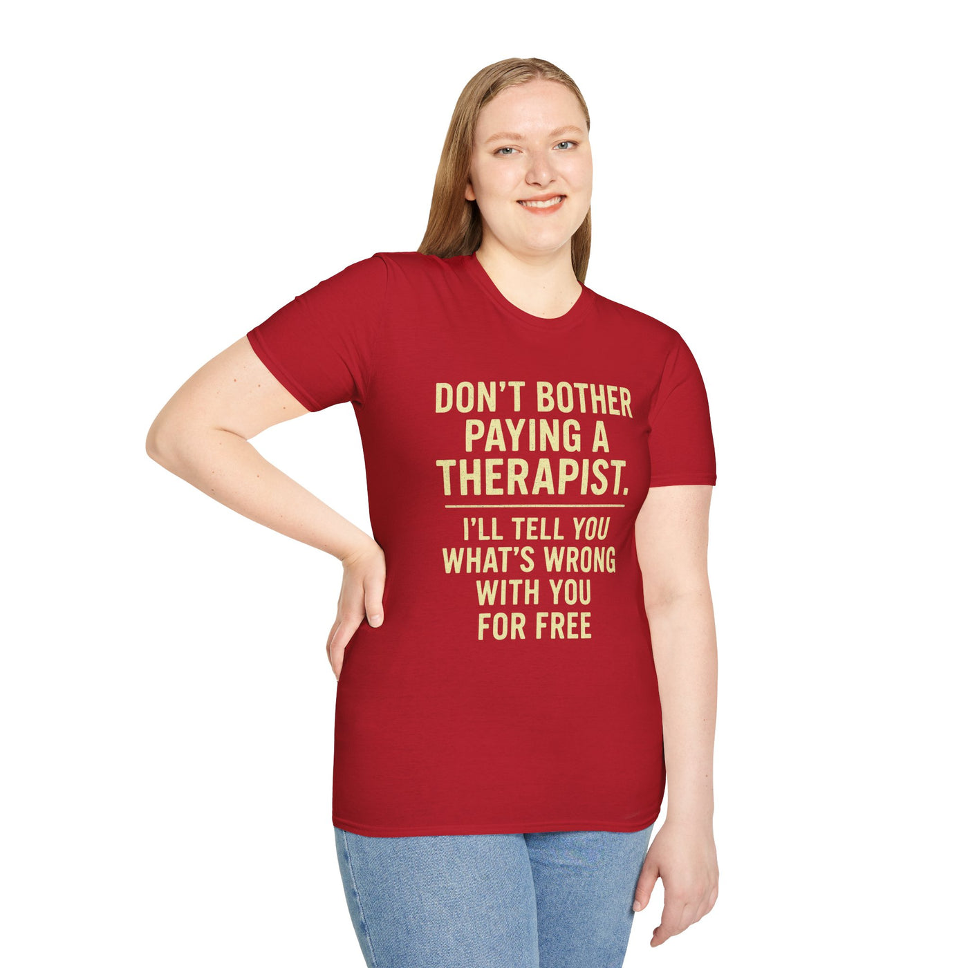 Playful Therapist Quote T-Shirt, Funny Graphic Tee, Gift for Friends, Casual Wear, Humor Apparel, Summer Top
