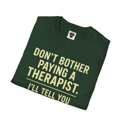 Playful Therapist Quote T-Shirt, Funny Graphic Tee, Gift for Friends, Casual Wear, Humor Apparel, Summer Top