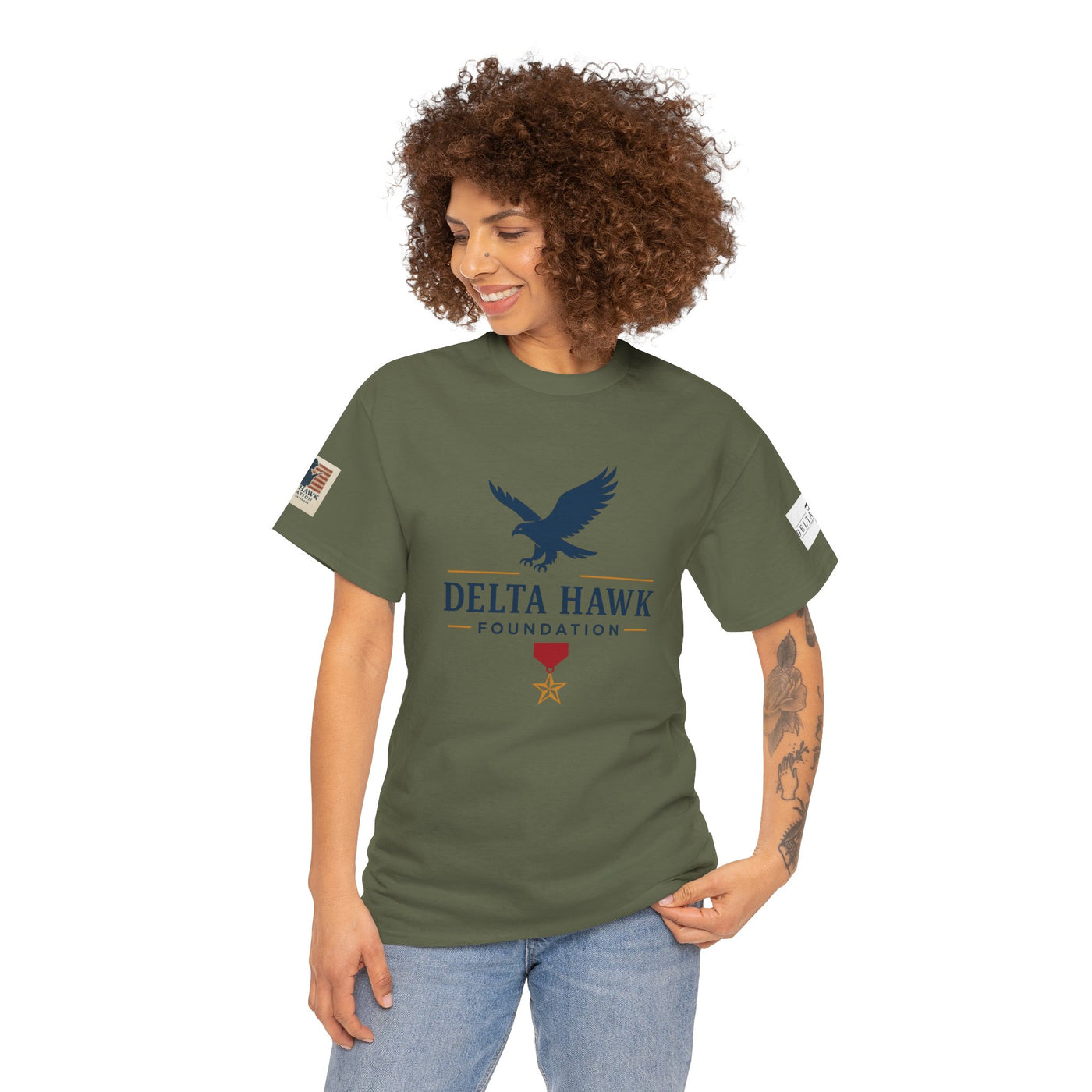 Patriotic Warrior Tee - Delta Hawk Foundation