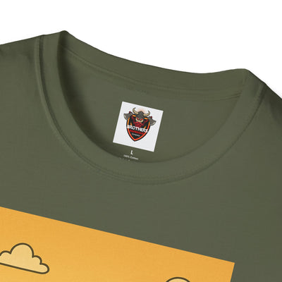 Alien BBQ Party Unisex Softstyle T-Shirt, Fun Graphic Tee, Casual Wear, Summer Party Top, Unique Gift for Friends, Alien Lovers Shirt