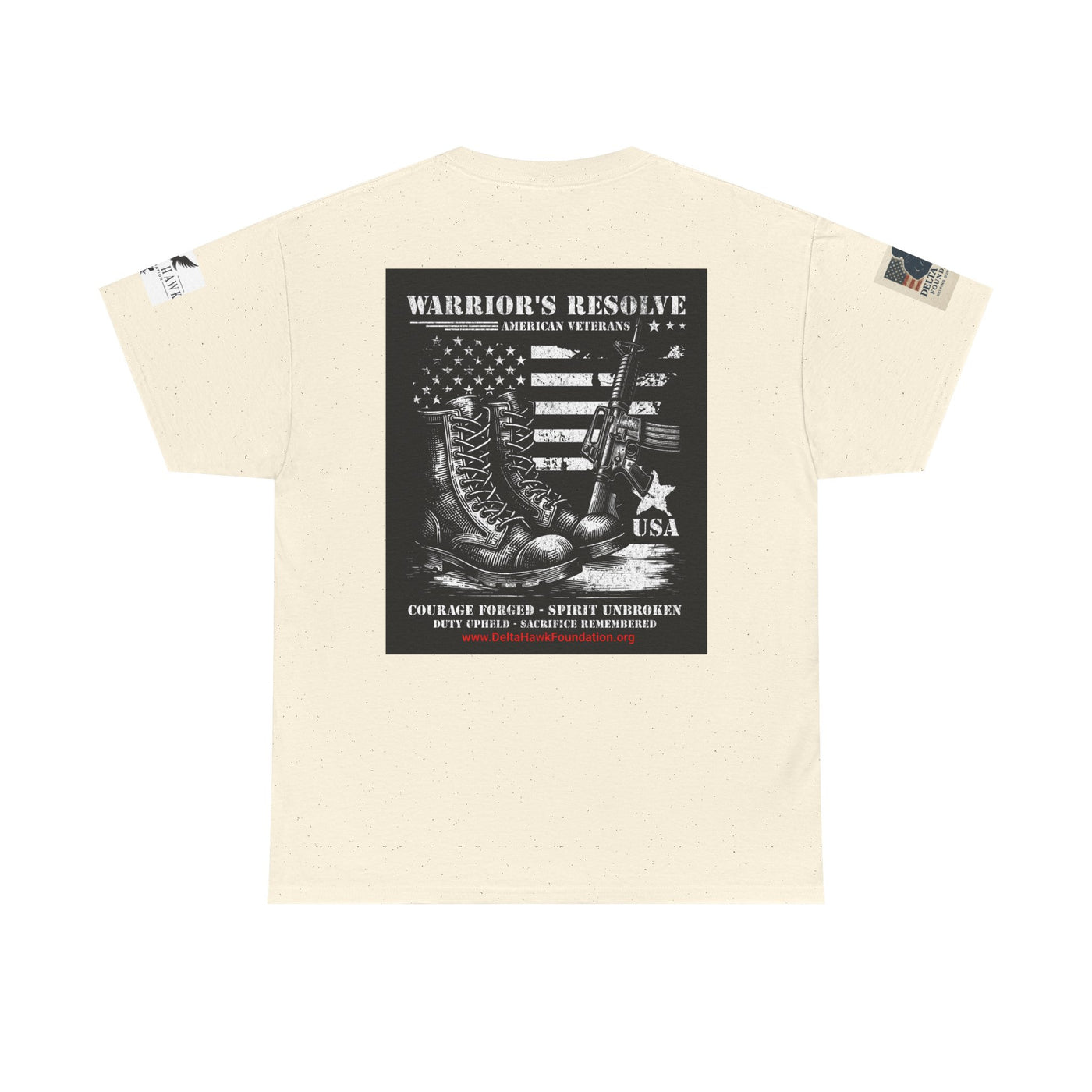 Patriotic Warrior Tee - Delta Hawk Foundation