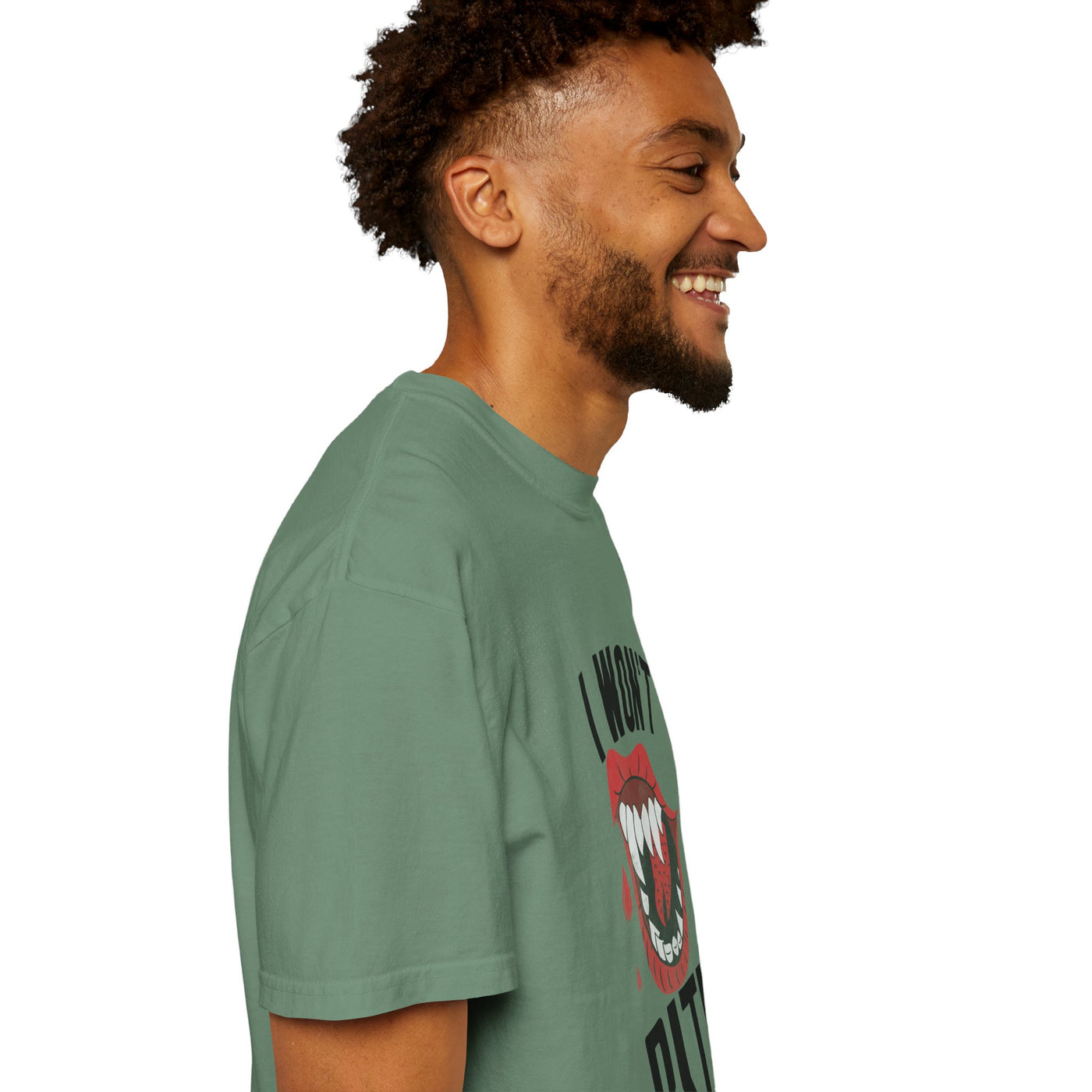 Fun Unisex 'I Won't Bite' T-Shirt for Halloween, Casual Wear, Graphic Tee, Gift for Friends, Statement Shirt