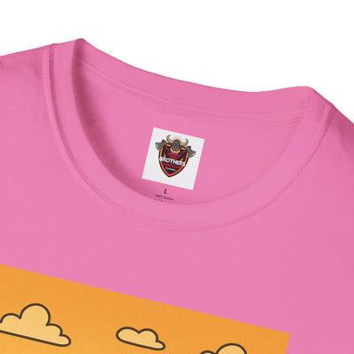 Alien BBQ Meat Party Unisex Softstyle T-Shirt, Funny Graphic Tee, Unique Gift, Summer Barbecue Wear, Casual Everyday Shirt, Fun Statement Top