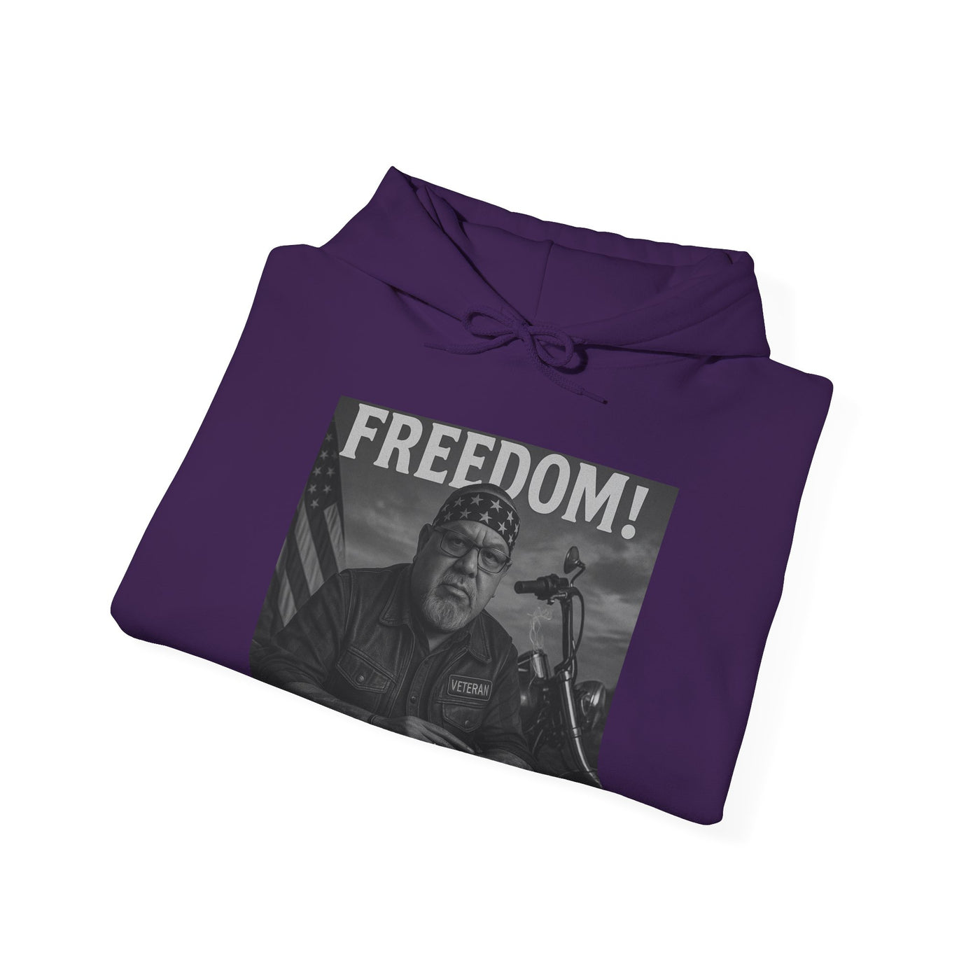 Freedom & Barbeque Unisex Heavy Blend™ Hooded Sweatshirt, Cozy Pullover, Gift for BBQ Lovers, Casual Wear, Freedom Theme, Outdoor Events