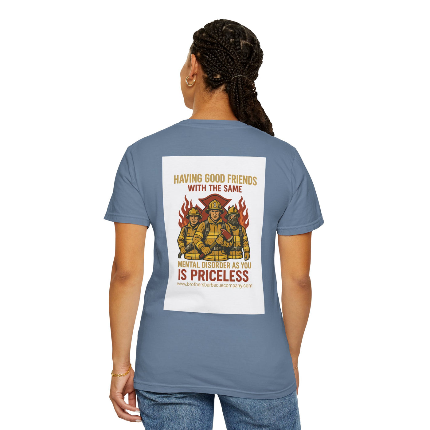 Firefighter Brotherhood T-Shirt | Gift for Firemen, Barbecue Apparel, Mental Health Awareness, Casual Wear, Unique Firefighter Gift