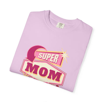 Super Mom Garment-Dyed T-Shirt, Mother's Day Gift, Funny Mom Tee, Busy Mom Apparel, Casual T-Shirt for Moms