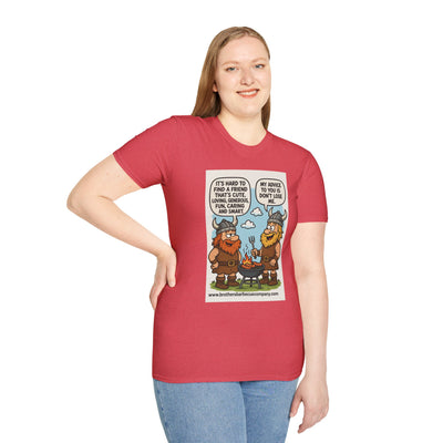 Funny Viking Quote Unisex T-Shirt, Humor Tee, Casual Wear, Gift for Friends, Unique Design, Versatile Style
