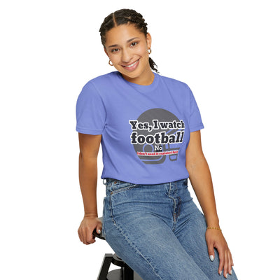 Football Fan T-Shirt, Unisex Casual Tee, Game Day Shirt, Sports Humor Top, Gift for Him or Her
