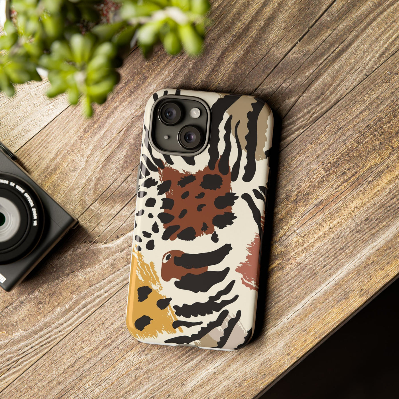 Tough Cases Phone Case with Bold Animal Print, Stylish Phone Cover, Protective Phone Shell, Trendy Gift for Her, iPhone Case, Artful [...]