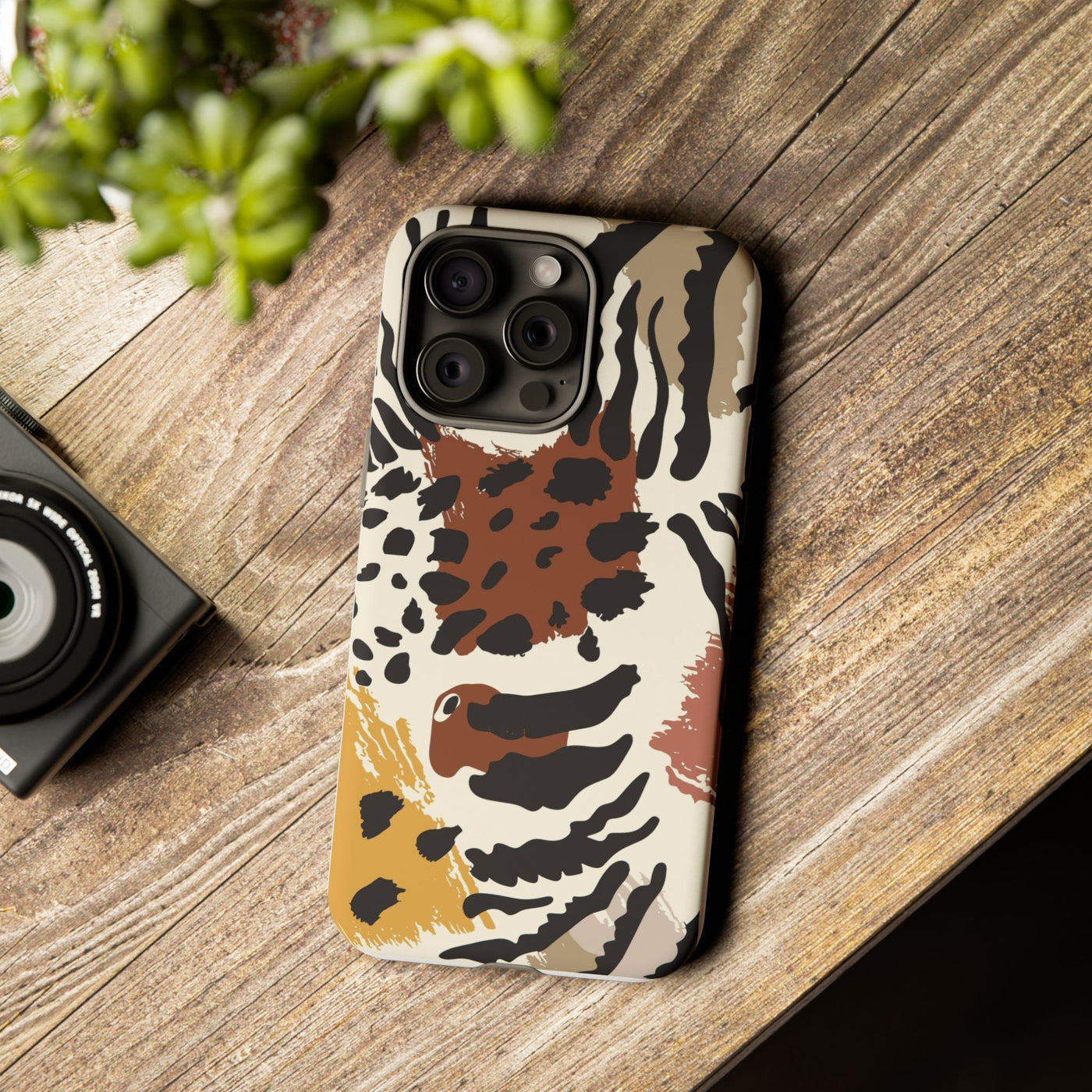 Tough Cases Phone Case with Bold Animal Print, Stylish Phone Cover, Protective Phone Shell, Trendy Gift for Her, iPhone Case, Artful [...]