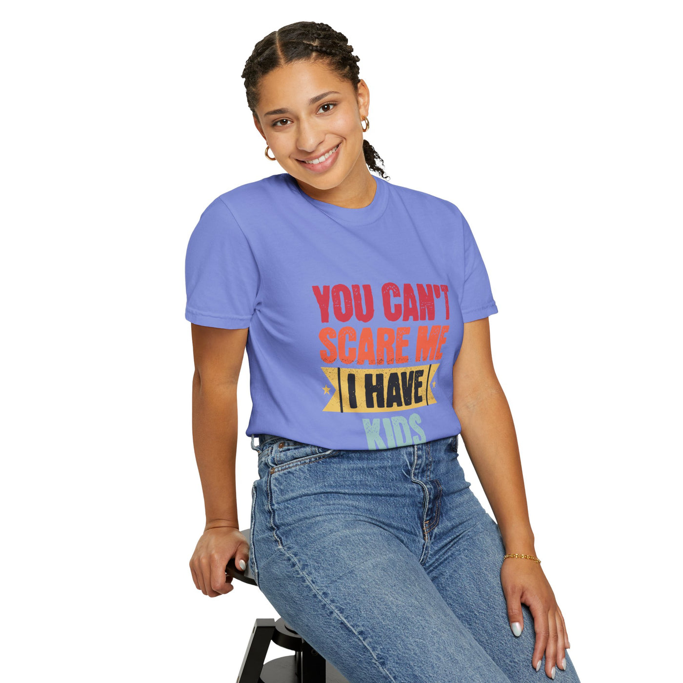 Funny Parent T-Shirt, You Can't Scare Me I Have Kids, Gift for Moms, Dads, Family Reunion, Humor Tee, Birthday Present