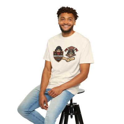 Brotherhood BBQ Humor T-Shirt, Unisex Casual Tee, Firefighter Appreciation, Friendship Gift, BBQ Lovers Shirt, Unique Graphic Tee