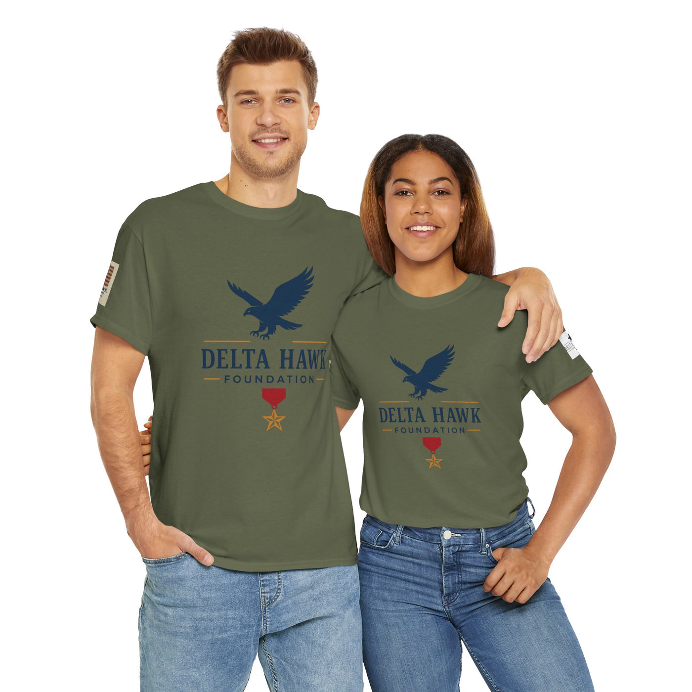 Patriotic Warrior Tee - Delta Hawk Foundation