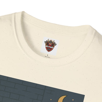 Cute Animal Campfire T-Shirt, Cozy Cat T-Shirt, Gifts for Cat Lovers, Unisex Softstyle Tee, Perfect for Camping or Outdoor Fun
