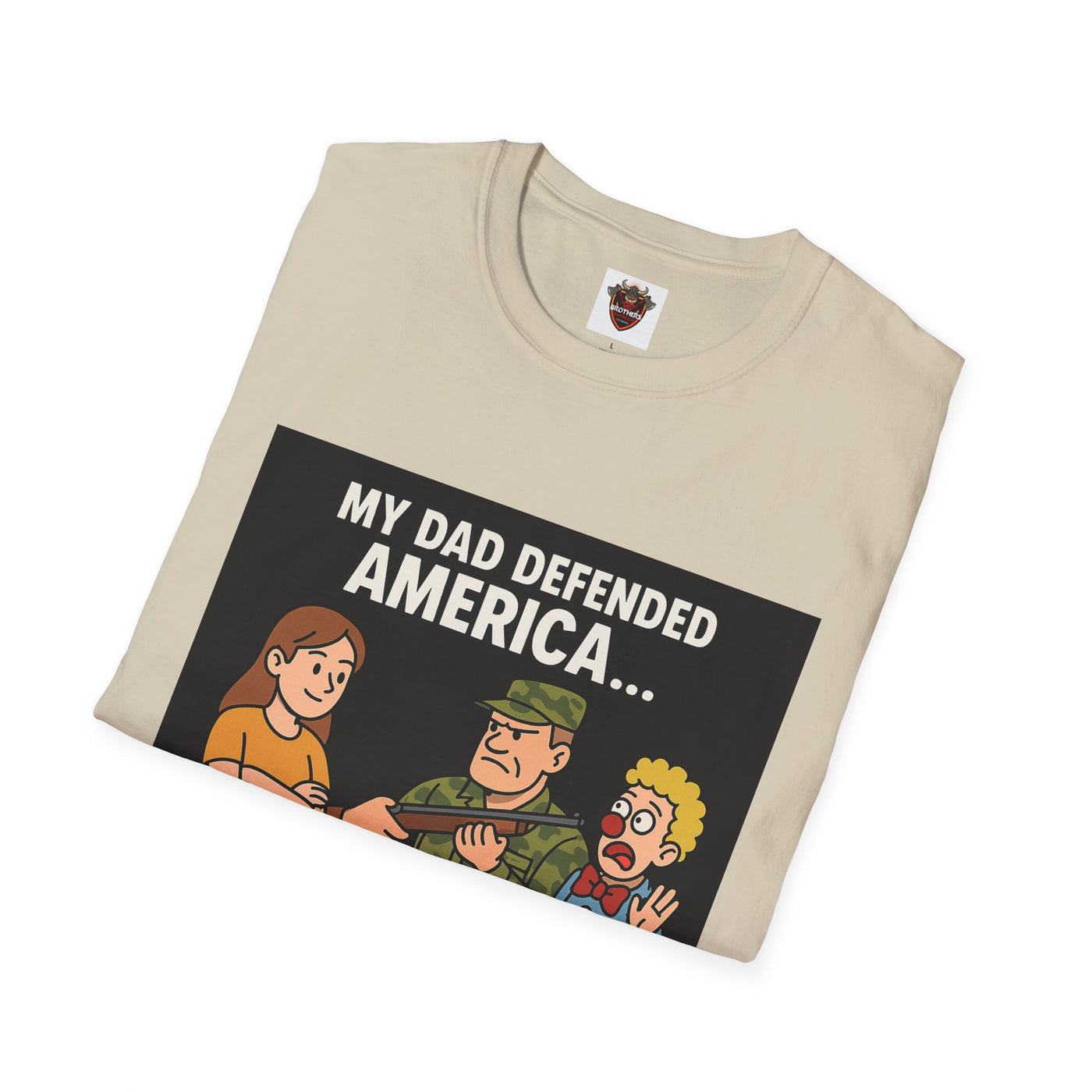 Humorous Dad T-Shirt, Funny Gift for Father's Day, Unisex Softstyle Tee for Dad, Geeky Graphic Tee, Casual Everyday Wear