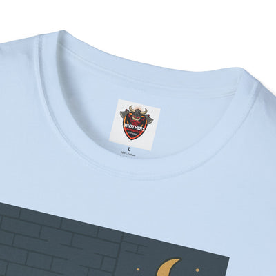 Cute Animal Campfire T-Shirt, Cozy Cat T-Shirt, Gifts for Cat Lovers, Unisex Softstyle Tee, Perfect for Camping or Outdoor Fun