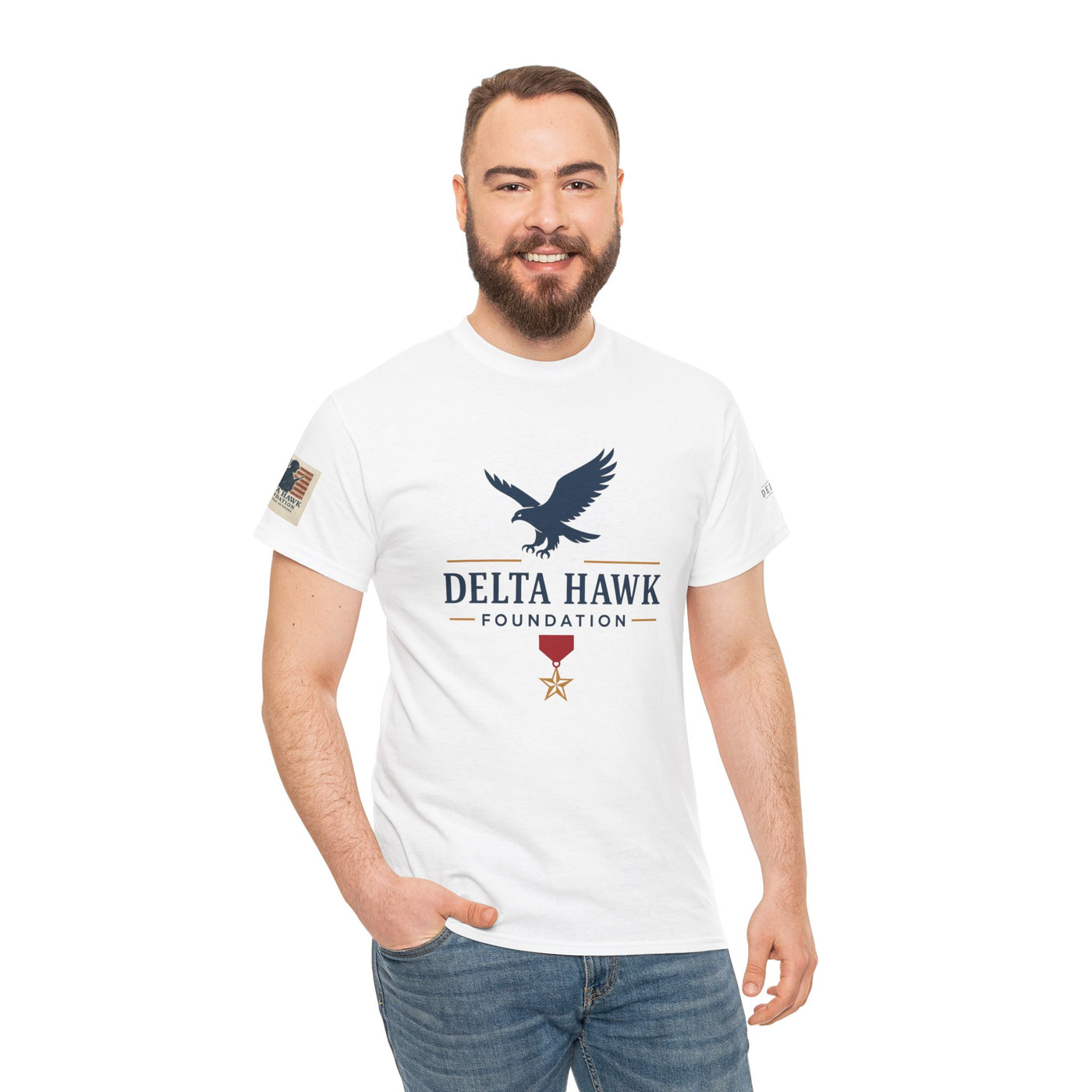 Patriotic Warrior Tee - Delta Hawk Foundation