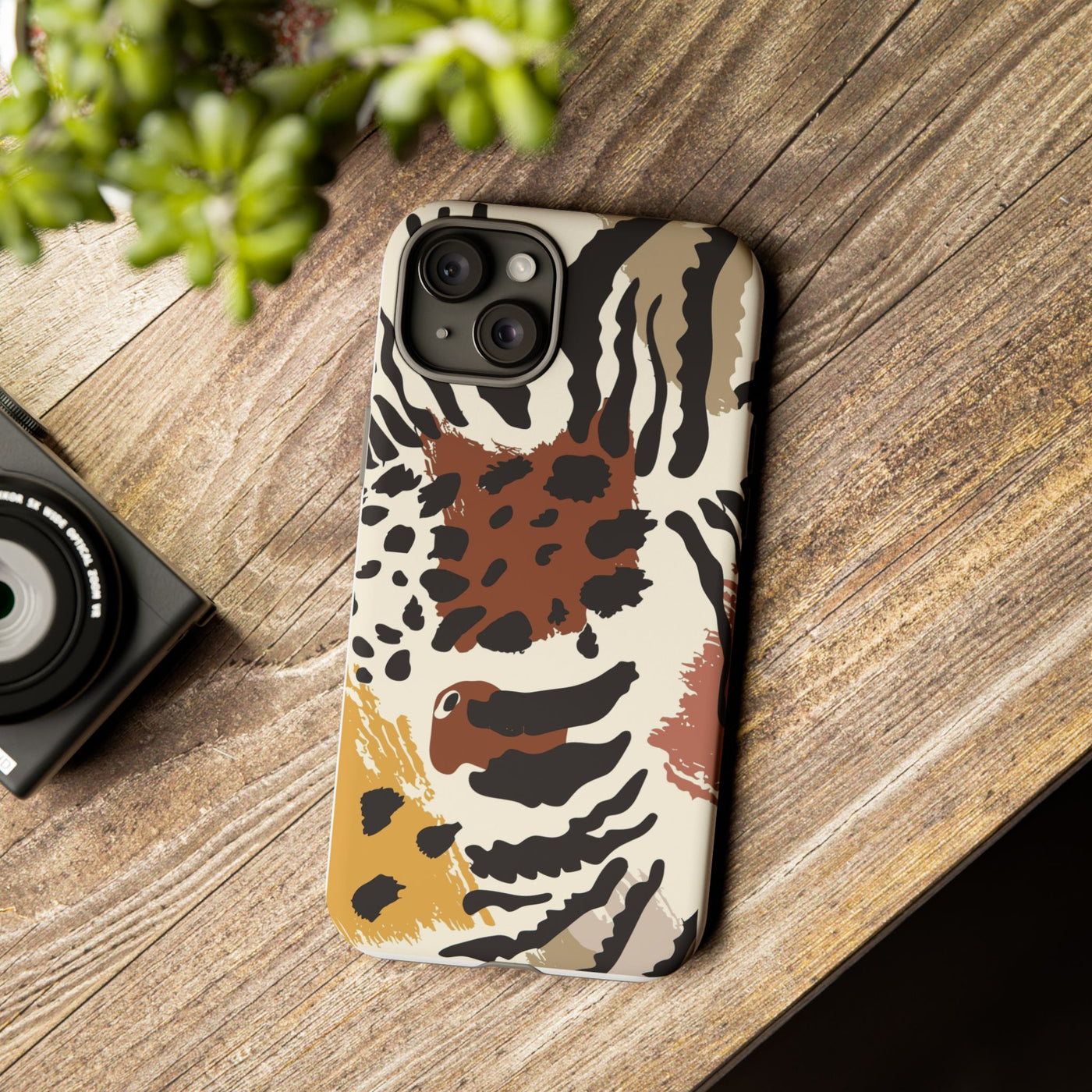 Tough Cases Phone Case with Bold Animal Print, Stylish Phone Cover, Protective Phone Shell, Trendy Gift for Her, iPhone Case, Artful [...]