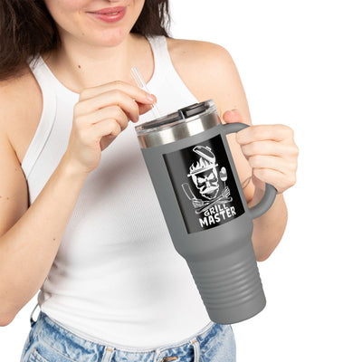 Grill Master Insulated Travel Mug, 40oz | Perfect Gift for BBQ Lovers, Outdoor Adventures, Summer Parties, Father's Day Gift, Road Trips